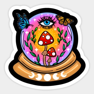 Third eye crystal ball Sticker